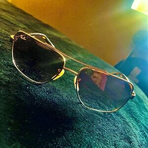 Ray-Ban RB3483 59mm Pilot Sunglasses  Gold/Brown